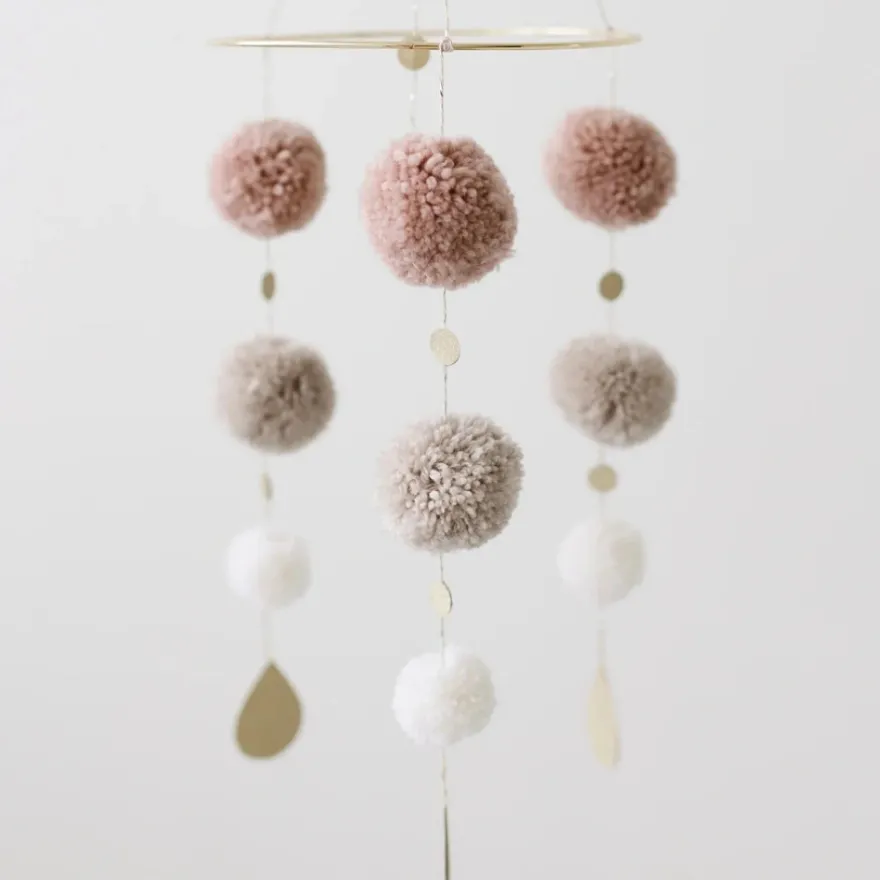 Sängmobil Pom-Pom - Rosa