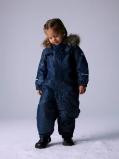Snow10 Glitter Vinteroverall - Dark Sapphire