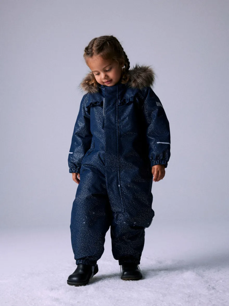 Snow10 Glitter Vinteroverall - Dark Sapphire