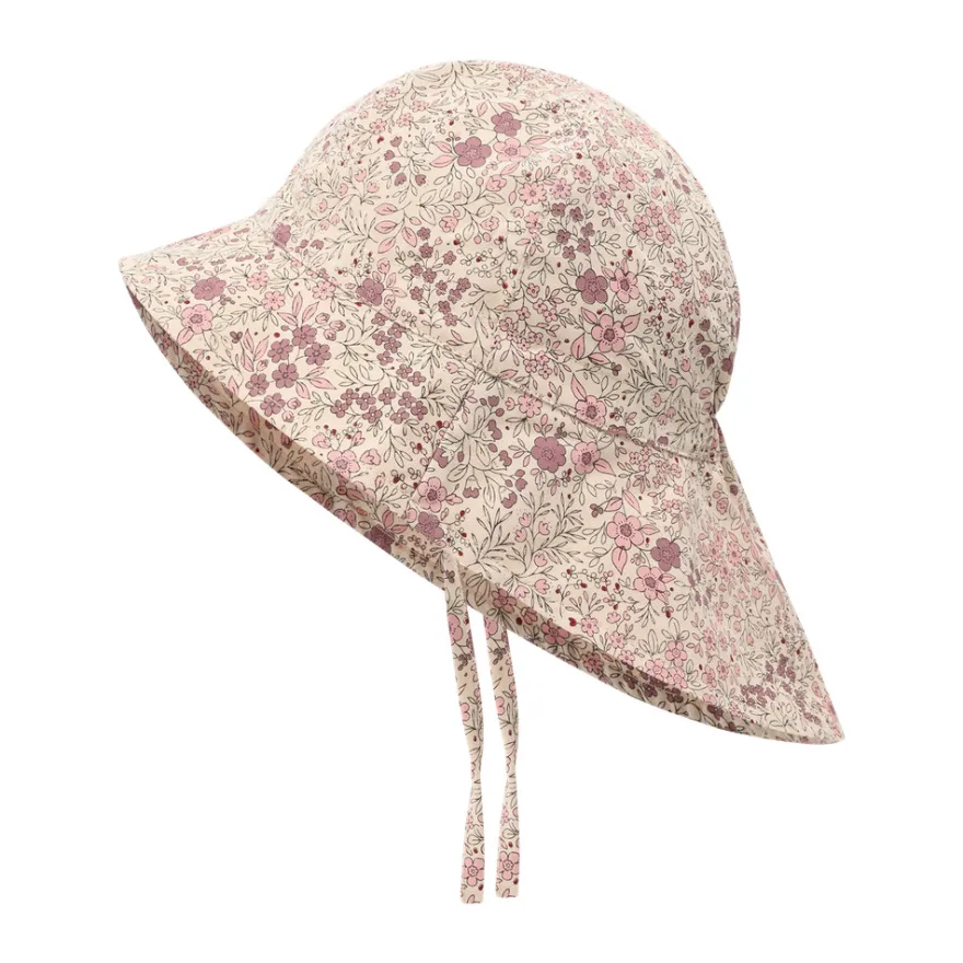 Solhatt m. Snören - UPF 30 - Eggnog