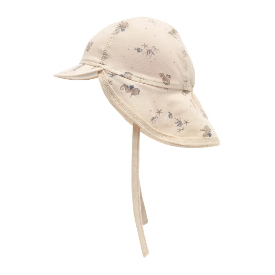 Sommarhatt m. Tryck - Folkstone Gray