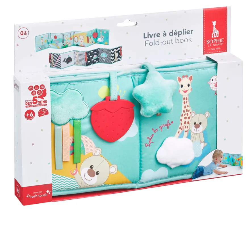 Sophie La Girafe Vikbar Dubbelsidig Bok