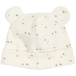 Sparkle Rib Björnmössa m. Öron - Balsam cream/ Walnut/ Oat