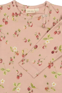 Star Långärmad Body - Misty Rose Strawberry