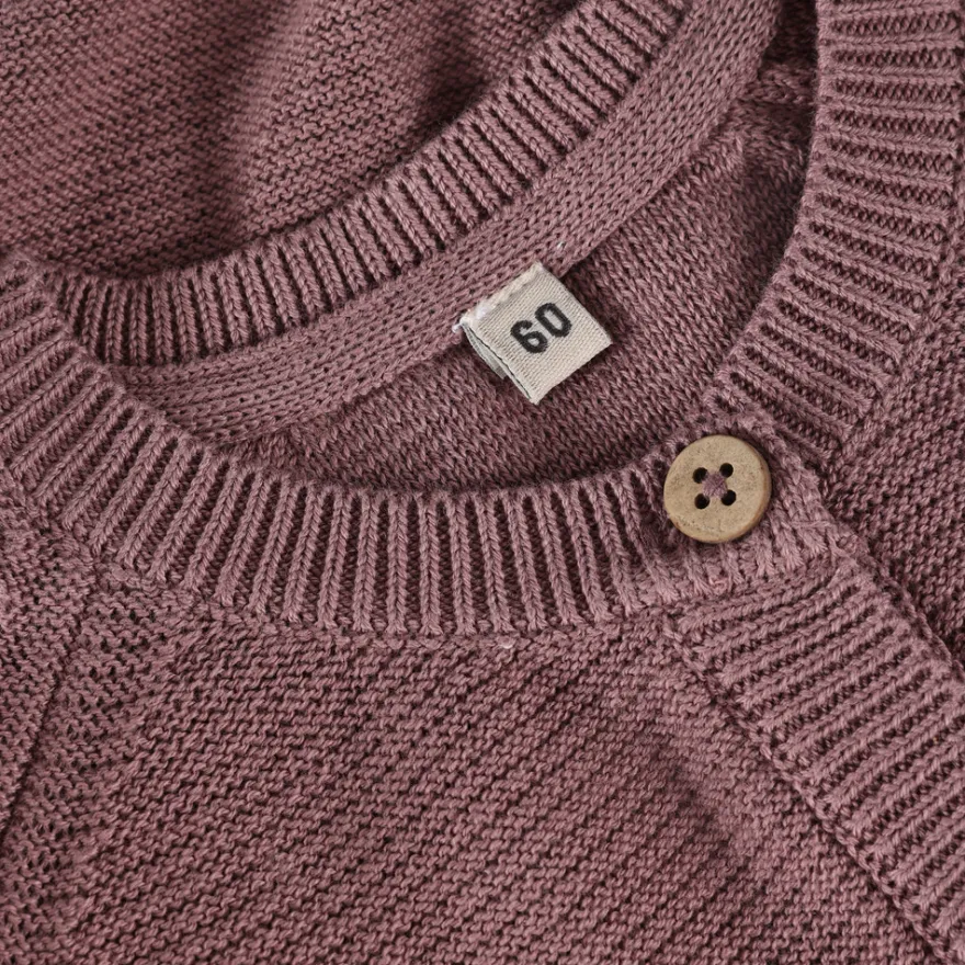 Stickad Kofta - Deauville Mauve