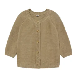 Stickad Kofta - Silver Mink Melange