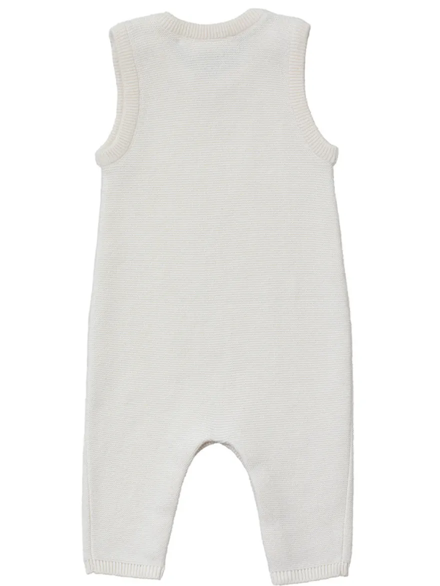 Stickad Romper - Creme