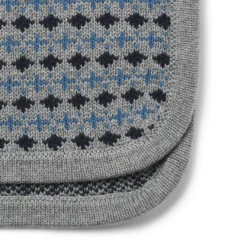 Stoffe Jacquard Halskrage - Grey melange