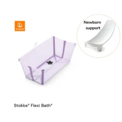 Stokke® Flexi Bath Badbalja Inkl. Badstöd - Lavendel