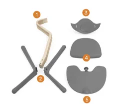 Stokke® Nomi Matstol - Walnut Grey