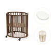 Stokke® Sleepi Mini V3 Spjälsäng Inkl. Madrass, Lakan & Spjälskydd – Warm Brown