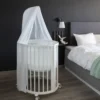 Stokke® Sleepi Mini V3 Spjälsäng Med Förlängning & Madrass - White