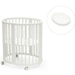 Stokke® Sleepi Mini V3 Spjälsäng Med Madrass - White