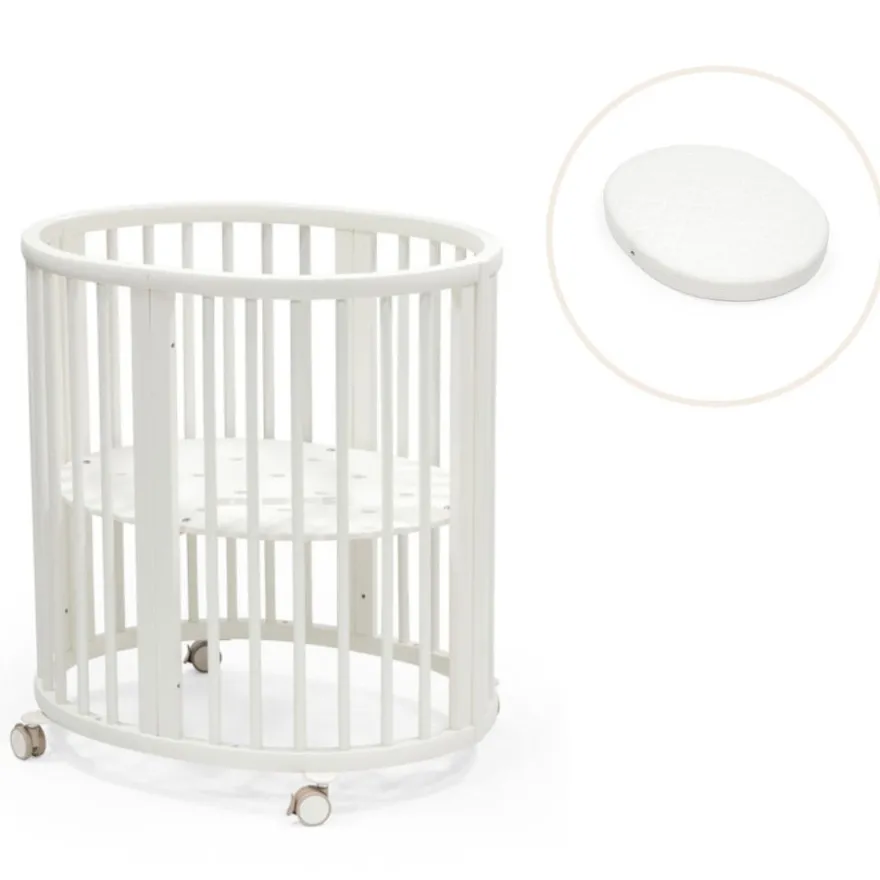 Stokke® Sleepi Mini V3 Spjälsäng Med Madrass - White