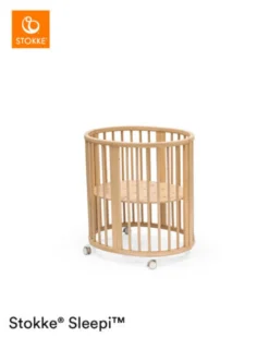 Stokke® Sleepi Mini V3 Spjälsäng Med Förlängning & Madrass - Natural