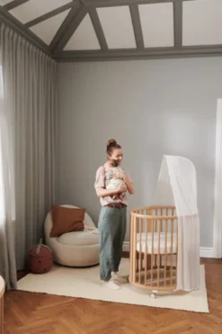 Stokke® Sleepi Mini V3 Spjälsäng Med Madrass - Natur