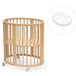 Stokke® Sleepi Mini V3 Spjälsäng Med Madrass - Natur
