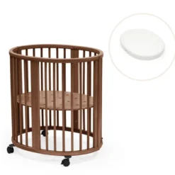 Stokke® Sleepi Mini V3 Spjälsäng Med Madrass - Warm Brown