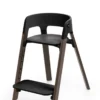 Stokke® Steps Matstol Inkl. Babyset - Black/ Warm Brown