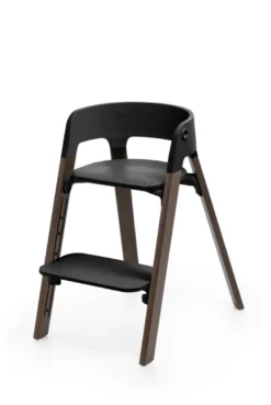 Stokke® Steps Matstol Inkl. Babyset - Black/ Warm Brown