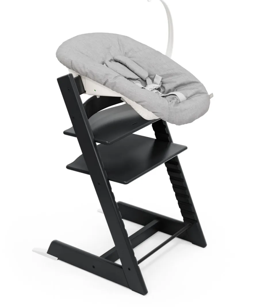 Stokke® Tripp Trapp Stol Bok Black Inkl. Newborn Set