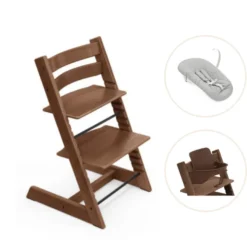 Stokke® Tripp Trapp Stol Bok Inkl. Newborn Set & Babyset - Warm Brown