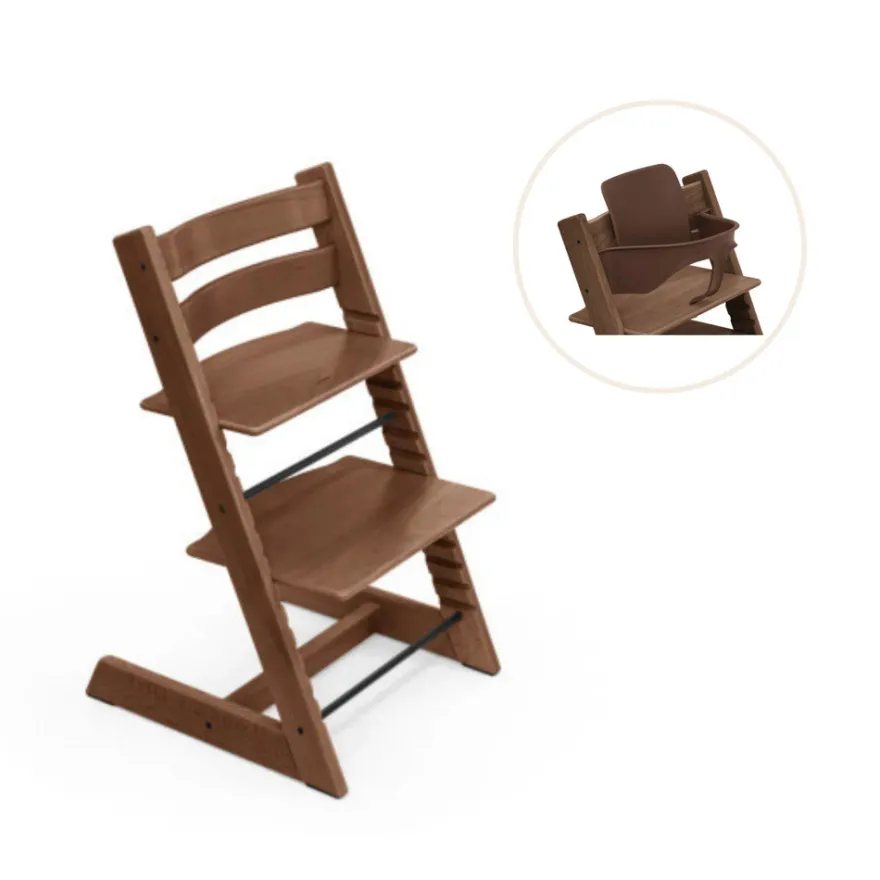 Stokke® Tripp Trapp Stol Bok Inkl. Babyset - Warm Brown