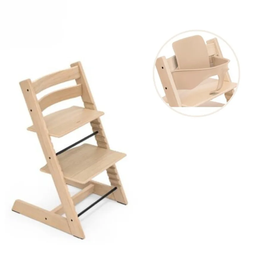 Stokke® Tripp Trapp Stol Oak Inkl. Babyset - Natural