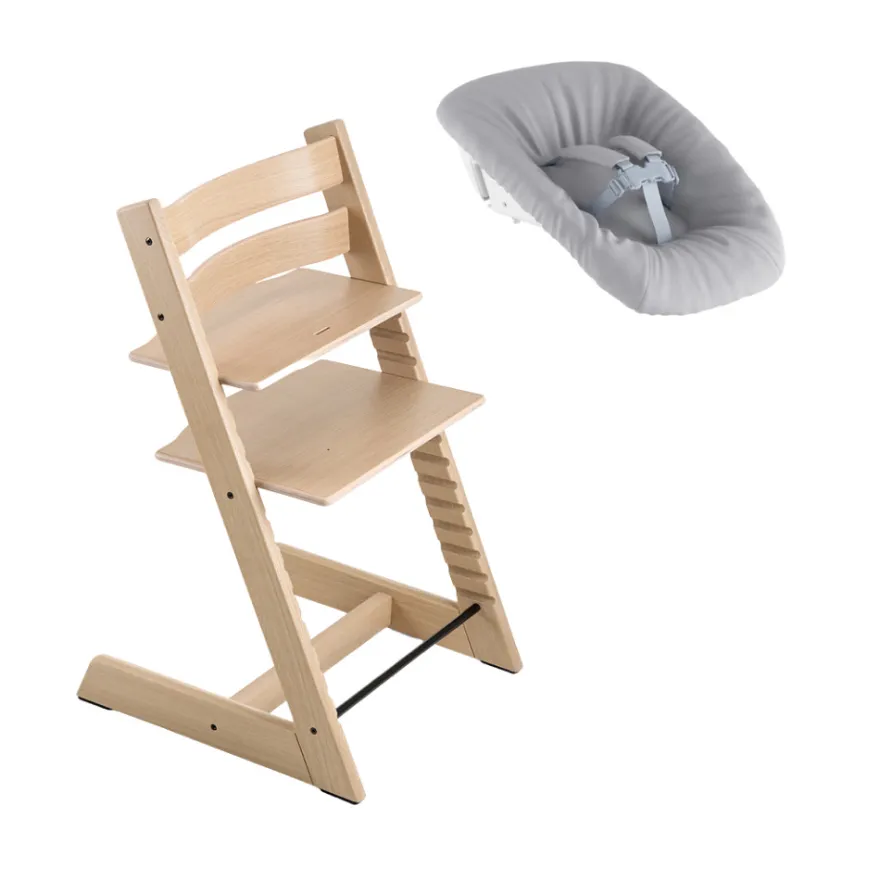Stokke® Tripp Trapp Stol Oak Natural Inkl. Newborn Set