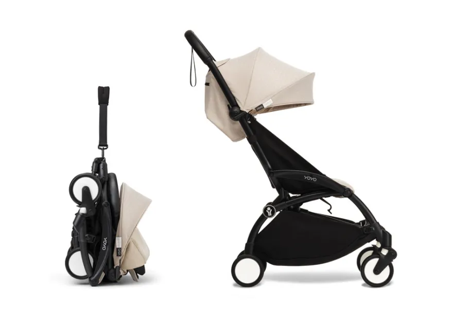 Stokke® Yoyo³ Resevagn - Black/Bonpoint Beige