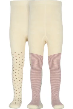 Strumpbyxor Bambu 2-pack - Pale Pink