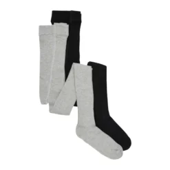 Strumpbyxor Rib 2-pack - Light Grey Melange