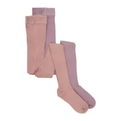 Strumpbyxor Rib 2-pack - Misty Rose