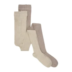 Strumpbyxor Rib 2-pack - Silver Mink
