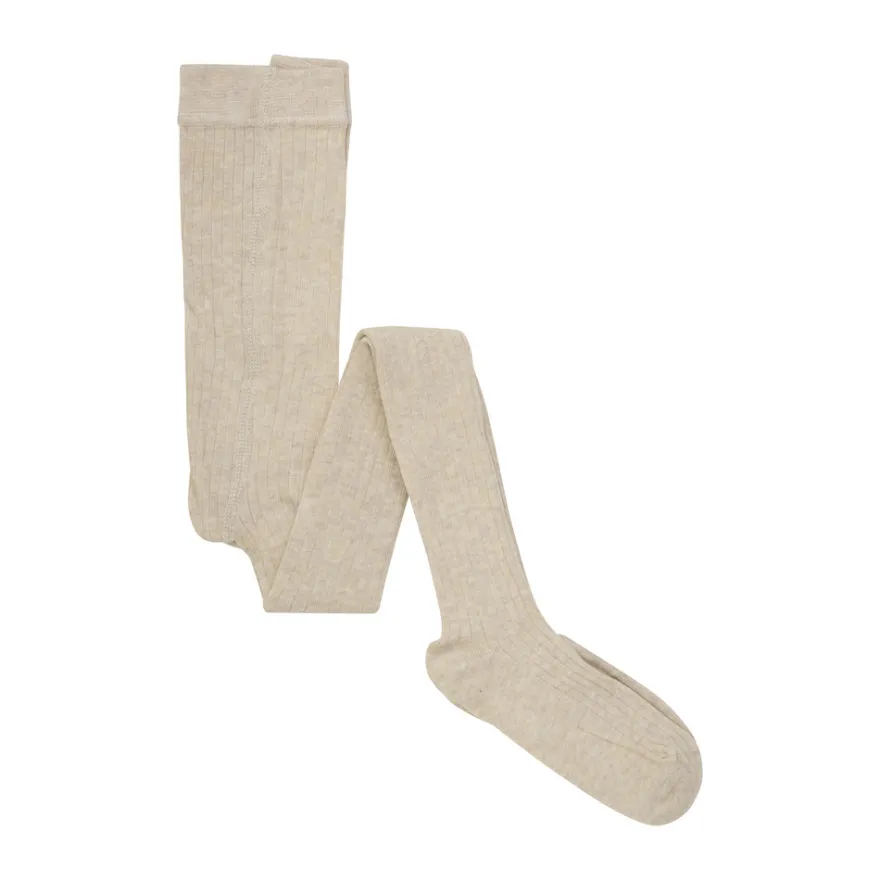 Strumpbyxor Rib 2-pack - Silver Mink