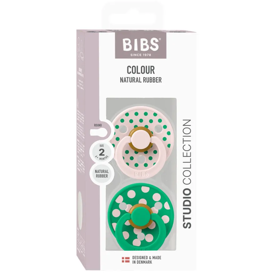 Studio Colour Napp 2-pack Polka Latex Str 2 - Petal/Cactus