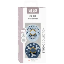 Studio Colour Napp 2-pack Polka Latex Str 2 - BabyBlue/S.Blue