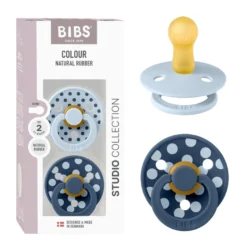 Studio Colour Napp 2-pack Polka Latex Str 2 - BabyBlue/S.Blue