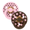 Studio Colour Napp 2-pack Polka Latex Str 2 - Baby Pink/Mocha