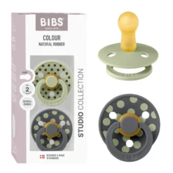 Studio Colour Napp 2-pack Polka Latex Str 2 - Sage/Iron