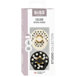 Studio Colour Napp 2-pack Polka Latex Str 2 - Ivory/Black