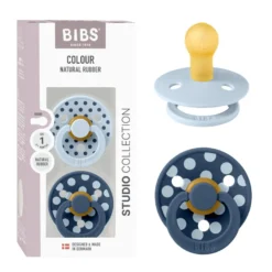 Studio Colour 2pk Polka Latex Str1 BabyBlue/S.Blue