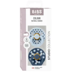 Studio Colour 2pk Polka Latex Str1 BabyBlue/S.Blue