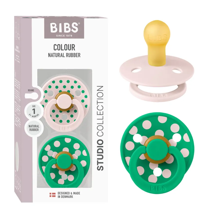 Studio Colour 2pk Polka Latex Str 1 Petal/Cactus