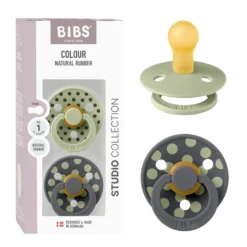Studio Colour 2pk Polka Latex Str 1 Sage/Iron