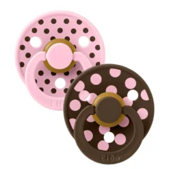 Studio Colour 2pk Polka Latex Str1 Baby Pink/Mocha