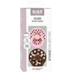Studio Colour 2pk Polka Latex Str1 Baby Pink/Mocha