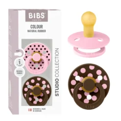 Studio Colour 2pk Polka Latex Str1 Baby Pink/Mocha