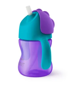 Sugrörsmugg 200 ml - Lila/Blå