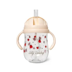 Sugrörsmugg - Tritan - Ladybug - 300 ml